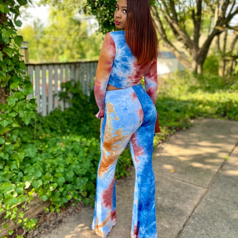 Tie Dye 2 Piece Pants Set